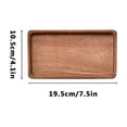 thumbnail image 2 of Solid Wood Serving Tray, Rectangular Bread and Fruit Plate, Nonporous Multipurpose Wooden Storage Platter for Kitchen Counter Decor, Coffee Table Centerpiece, Bedroom Organizer by, 2 of 5