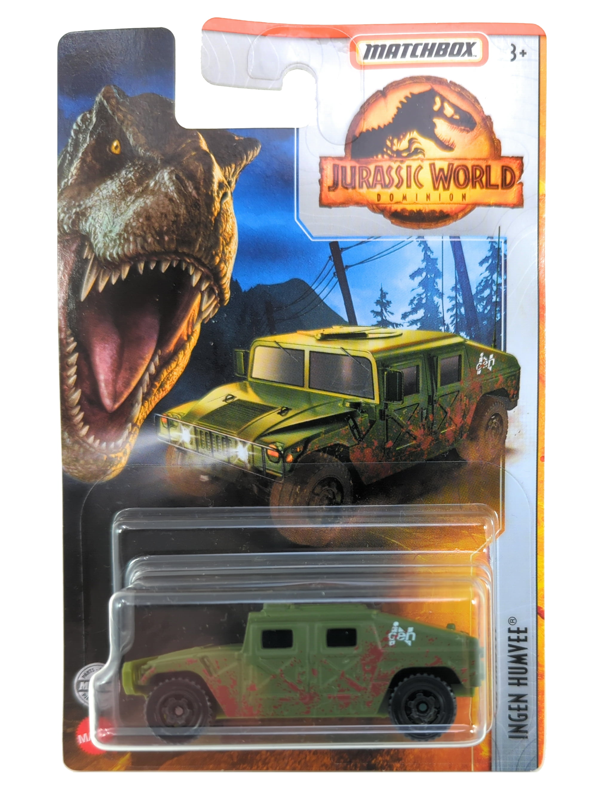 Matchbox Jurassic World Dominion Ingen Humvee Green 164 Scale Vehicle