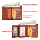 thumbnail image 2 of Cartera De Cuero Genuino Para Hombre Con Bloqueo, Marrón, 2 of 5