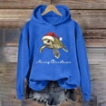 thumbnail image 4 of Merry Christmas Hoodies for Women 2025 Long Sleeve Sea Turtle Graphic Hooded Sweatshirt Pullover Tops, 4 of 6