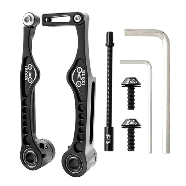 Juego de frenos en V de aleación de aluminio con tracción lineal para bicicleta de carretera, repuesto para reparación negro 126x60.8mm