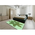 thumbnail image 4 of Ahgly Company Indoor Round Patterned Green Pepper Green Area Rugs, 8' Round, 4 of 6