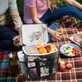thumbnail image 5 of FORMRS Insulated Cooler Bag 24 Cans Capacity Soft Leakproof Lunch Box with Side Pockets, Colorful White, 5 of 7