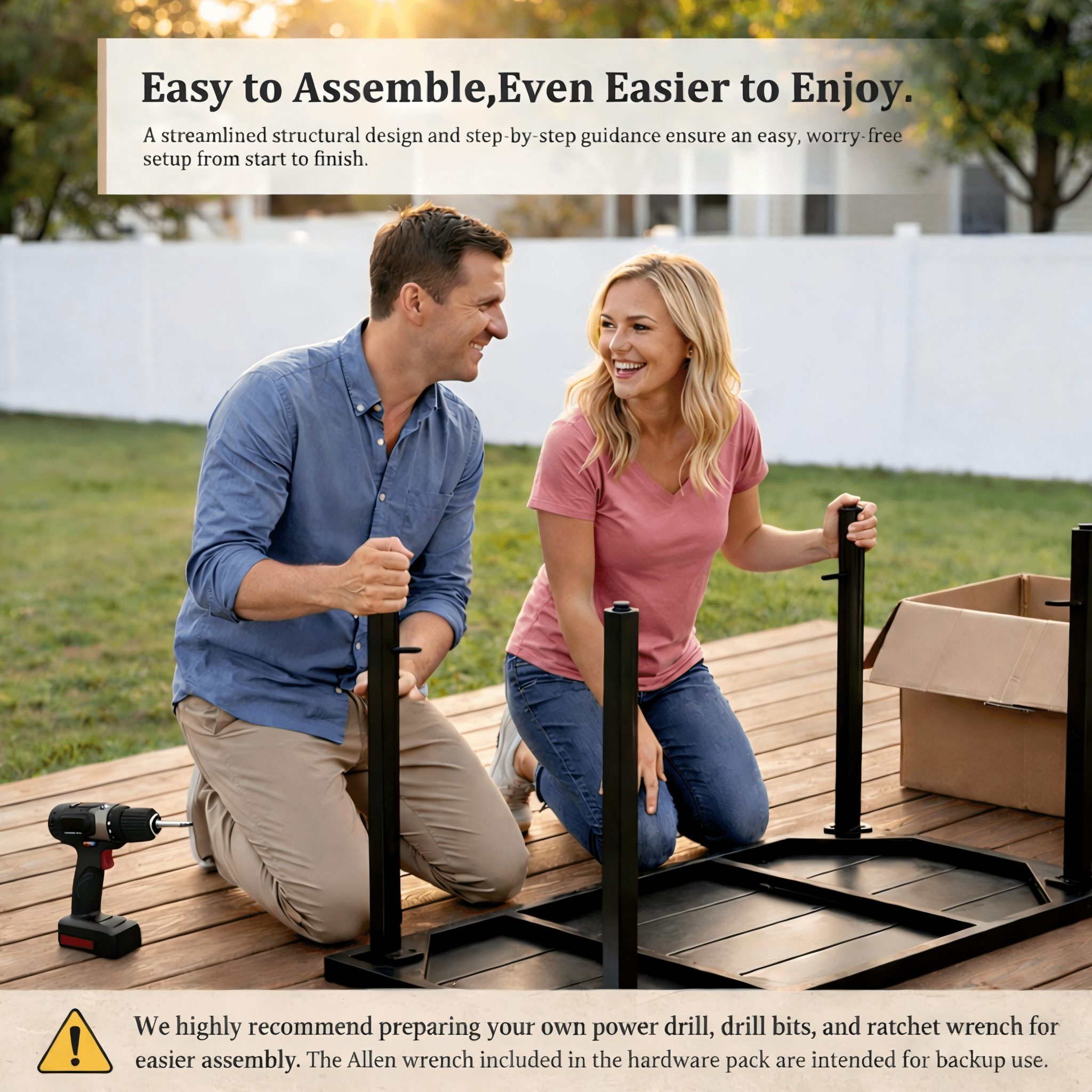 Deersky 4 Pieces Outdoor Patio Furniture Set with 2 All-Weather Wicker Rocking Chairs, Loveseat and Coffee Table, Easy Assembly for Balcony, Porch, Backyard