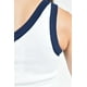 thumbnail image 4 of Top asimetrico de un hombro Juvenil, 0196 (Azul marino) blanco CH, 4 of 5