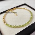 thumbnail image 4 of Charms And Spells Peridot Minimalist Bracelet - Natural Stone Dainty Jewelry for Women, Healing Crystal Gifts, 4 of 6
