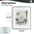 thumbnail image 4 of Stupell Industries Tropical Lush Greenery Bathtub & Window Gray Framed Print Under Glass, 13 x 16, by Lettered and Lined, 4 of 8