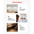 thumbnail image 4 of VEVOR Under Cabinet Lighting, 2 PCS, 40 LED Motion Sensor Lights, Rechargeable Battery Operated Closet Lights with Remote Control, Wireless Under Counter Light for Cabinets, Bookshelf, Stair, 4 of 9
