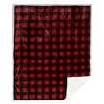 thumbnail image 2 of Carstens Home Unisex Lumberjack Plaid Sherpa Throw Blanket - JP527 One Size, 2 of 5