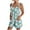 Green, variant on Hyknon Jumpsuits for Women Summer Fashion Floral Printed Loose Fit Comfortable Rompers Shorts Casual Suspender Sleeveless Jumpsuits with Pockets