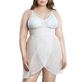 thumbnail image 2 of Parfait Mia Lace Lingerie Wire-Free Chemise, Pearl White, S, 2 of 5