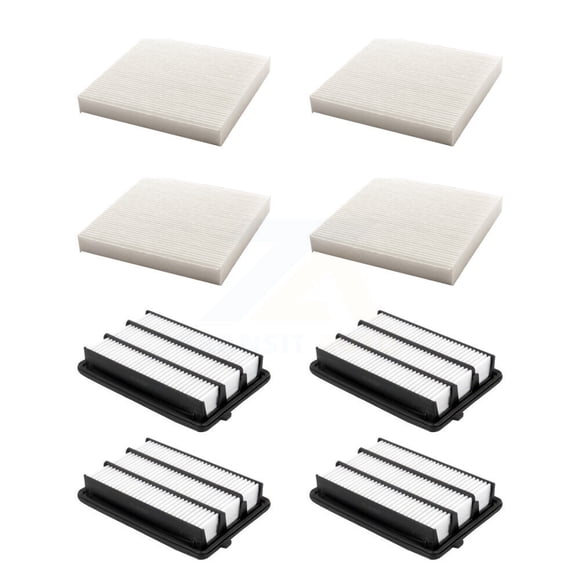 PUR 4x Air + 4x Cabin Filter (8 Total) Kit for Car 2017-2021 Honda Civic 2.0L with Turbocharged KFL-101738