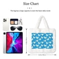 thumbnail image 3 of Wukai Cartoon Chicken Print Plush Underarm Bag, Ladies Fluffy Shoulder Bag, Women Furry Flower Tote Bag Plush Handbag for Autumn and Winter, 3 of 7