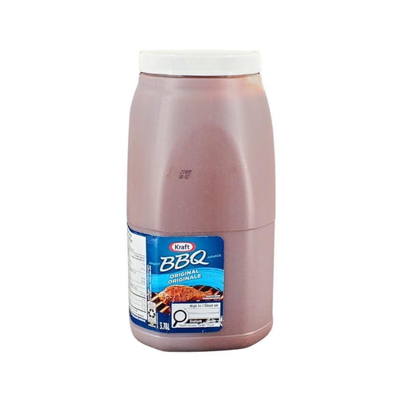 Kraft - Sauce BBQ - Original - Pack Unique - 3.78L - Saveur Classique pour Grillades, Côtes, et Plus (1ct)