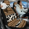 thumbnail image 2 of Garronmavis Aztec Leopard 2 Piece Fluffy Car Seat Covers Non-Slip Bucket Cushion Covers Elastic Seat Protectors for Men Women, 2 of 7