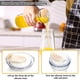 thumbnail image 3 of Juego de garrafas de vidrio AYL de 1 litro con tapas para agua, vino, zumo y leche, 3 of 8