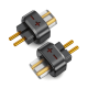 thumbnail image 1 of Adaptador de auriculares hembra de 2 pines a macho de 0,78" para SHUOER CONDUCTOR/CANTANTE/SOLISTA/EJ07/TAPE PRO A, 1 of 6