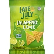 Late July Snacks, Jalapeno Lime Tortilla Chips, 2 oz Snack Bag