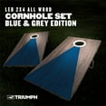 thumbnail image 4 of Triumph LED 2x4 All-Wood Cornhole Set - BLUE/GREY, 4 of 9