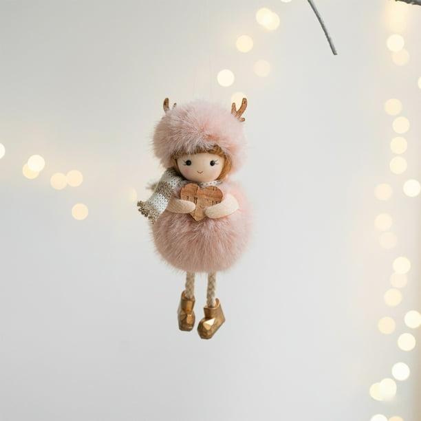 Doll Plush Christmas Tree Ornaments, Plush Doll Decorations, Soft Fabric Dolls, for Home Christmas Decor, Thanksgiving Birthday Gifts, Unique Gift Ideas, Foldable Design, Portable Storage,