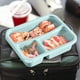 thumbnail image 4 of Caja de Almuerzo de Bento Box con 3 Compartimentos para Ensalada de Fruta, Caja Fuerte de Microondas Y Reutilizable, Caja de Almuerzo de Escuela Secundaria, 4 of 6