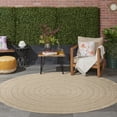 thumbnail image 4 of Nourison Tulum 8' x Round Taupe Grey Outdoor Rug, 4 of 10