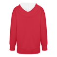 thumbnail image 5 of Chandails d'Hiver Grande Taille pour Femmes Chandails à Capuche Décontractés de Noël à Col Rond Manches Longues Sweat à Capuche Drôle Rouge TG, 5 of 5