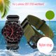 thumbnail image 2 of Correa de reloj de nailon de 22 mm y 23 mm para L-uminox 3051 3150, correa de reloj negra y verde, correa deportiva resistente al agua, 2 of 5