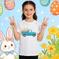 thumbnail image 2 of Byoo Printed Tee Shirt for Toddler Boy Easter Truck Graphic Short Sleeve T Shirt Soft Holiday Active Tee Shirt， 2-3 Years, 2 of 6