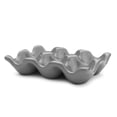 thumbnail image 2 of Bandeja para huevos Flexzion, cerámica, 6 tazas, nevera de porcelana, color gris, 2 of 8
