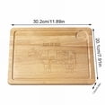 thumbnail image 3 of CRCMUHE Vegetable Cutter Beef Cow Meat Map Engraved Cutting Board Wedding Housewarming Anniversary Birthday, 3 of 8