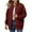 *1-Wine, variant on VBVC Women's Zip Up Cropped Jackets,Lapel Collared Long Sleeve Coats For Women,Ladies Open Front Fall Outerwears,Khaki,Size XL
