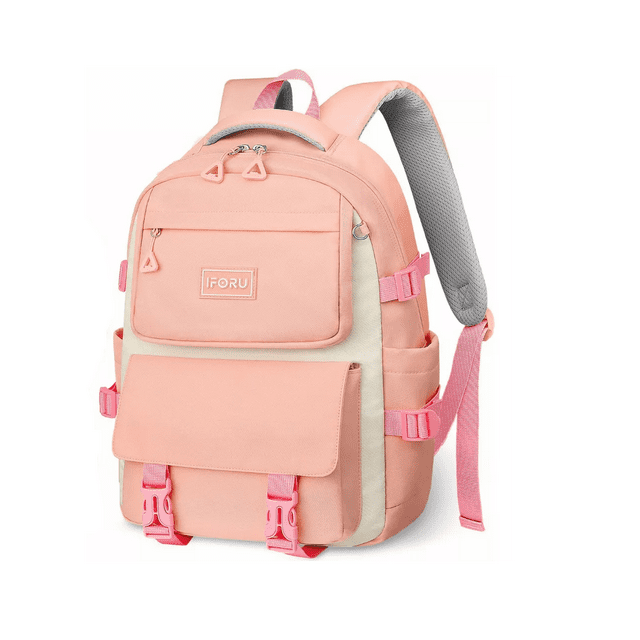 Mochila escolar Backpack-13N color rosa diseño liso 30L Rosa