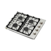 Gas Cooktop 30 Inch 4 Burner, 48000 BTU Built-in Stainless Steel Stove Top, NG/LPG Convertible, Sealed Burners for Boil, Sear, Fry