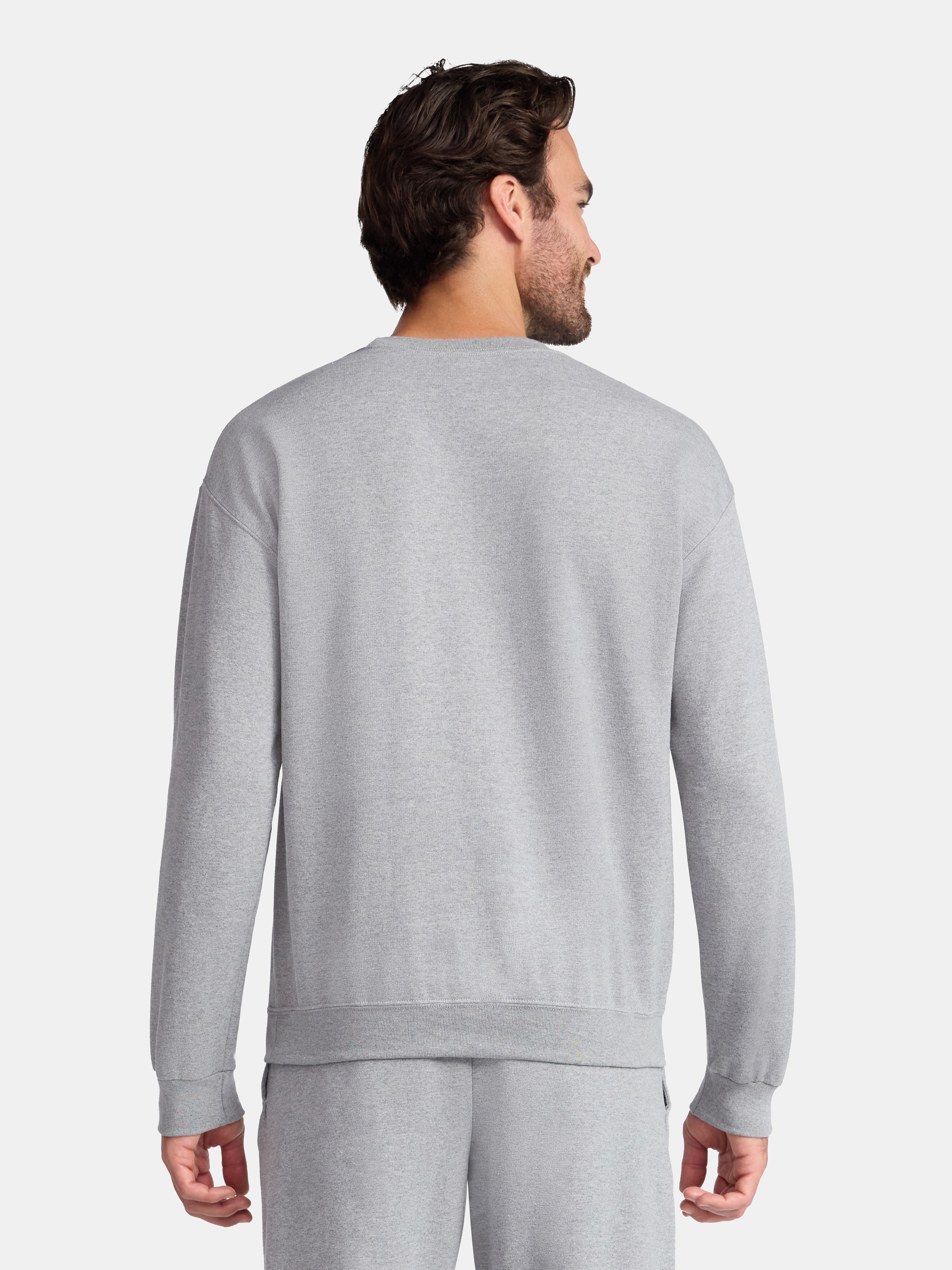Athletic Works Fleece Crewneck Sweatshirt, Mens & Big & Tall Sizes XS-4XLT