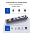 thumbnail image 3 of USB C Hub para iPad Pro M2 M1 11/12.9 2022-2018,7-en-1 Hub con 4K@60Hz,USB 3.0,3.5mm Jack,USB Tipo C, 3 of 6