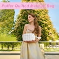 thumbnail image 6 of Unique Bargains Quilted Cosmetic Organizer for Women White, 6 of 7