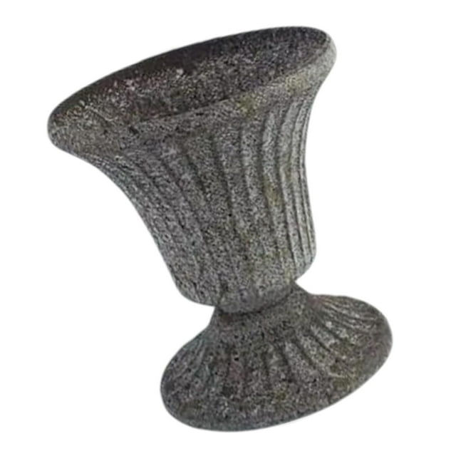 Jarrón de hierro forjado Sunnimix decorativo gris estilo Retro