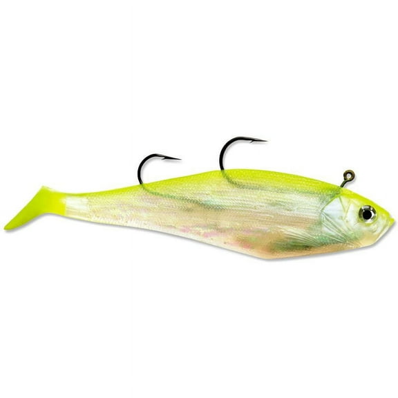Storm WildEye Swim Shad 2" Fishing Lure 1/8oz Shiner Chartreuse Silver 3pcs