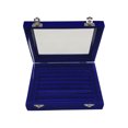 thumbnail image 3 of OPOLSKI Earring Ring Storage Tray Box Case Velvet Portable Jewelry Organizer Display Blue, 3 of 8