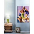 thumbnail image 4 of Marmont Hill "Three Bathing Beauties" by John LaGatta Painting Print on Canvas, 4 of 5
