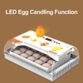 thumbnail image 1 of Incubator Incubator for Hatching Eggs Automatic Egg Turning 20 Eggs LED Efficient Egg Illumination Display Screen Multifunctional Egg Tray Automatic Temperature Control Transparent, 1 of 7