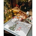thumbnail image 2 of Christmas Placemats Set of 6 Snowman Snowflake Xmas Tree Ball Winter Grey Heat Insulation Washable Place Mats, Rustic Non-Slip Table Mats for Dining Table Party Kitchen Decor,13x19 Inch, 2 of 4