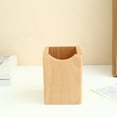 thumbnail image 6 of Openpig Natural Wooden Pen Box Desktop Stationery Organizer Creative Simple Solid Wood Pencil Holder for Office Supplies, 6 of 8