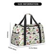 thumbnail image 3 of Fotbe Cute Dinosaurs Bolsa de Viaje con Estampado, Bolsa de Fin de Semana para Mujer con Compartimento para Zapatos, Bolsa de Gimnasio con Bolsillo Húmedo, 3 of 7