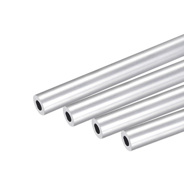 Unique Bargains 9mm OD 6mm Inner Dia 250mm Length 6063 Aluminum Round Tube 4 Pack