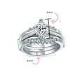 thumbnail image 4 of Bling Jewelry Womens Bridal Cocktail Statement Ring Cubic Zirconia Silver Band, 4 of 6