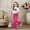 F-1153Hot Pink, variant on ZHOGXU Big Kids Girls Outfit Bow Printed Short Sleeve Round Neck Top And Flare Leg Pants Two Piece Comfortable Fashion Sets For Daily Wear Brick Red 9-10 Years