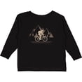 thumbnail image 3 of Inktastic Mountain Biking Adventure Boys or Girls Long Sleeve Toddler T-Shirt, 3 of 5