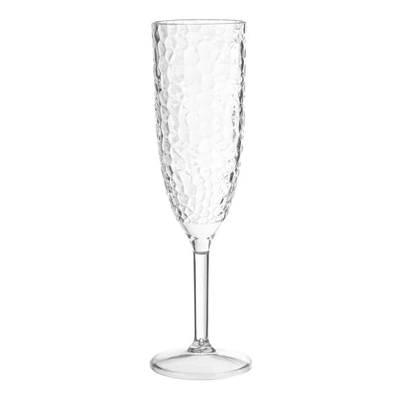 Smarty 8 oz. Crystal Disposable Plastic Champagne Flutes 48ct